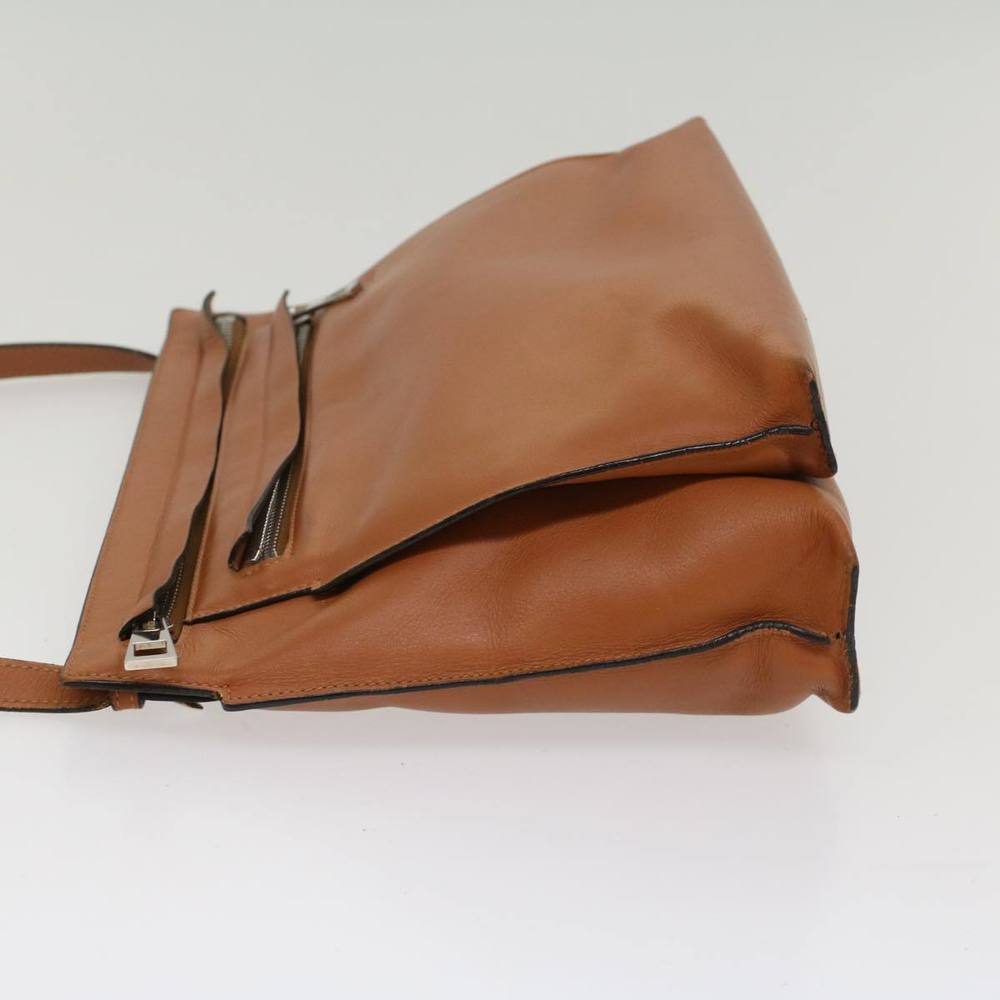 LOEWE Shoulder Bag Leather Brown Auth hk848 - Picture 4 of 16